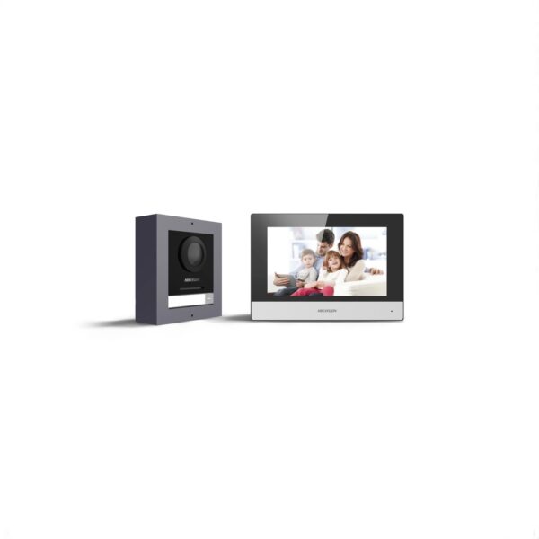Hikvision DS-KIS602(B) Modular IP Video Intercom Kit with 7" Touchscreen