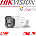 Hikvision DS-2CE12HFT-F28 ColorVu TurboHD 5MP Outdoor Analog HD Bullet Camera with 2.8mm Lens
