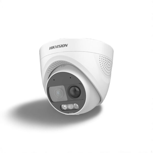 Hikvision DS-2CE72DF3T-PIRXOS IOT Series ColorVu 2MP HDoC Turret Camera, 2.8mm Fixed Lens, White
