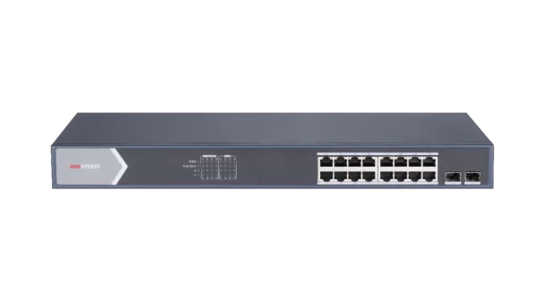 Hikvision DS-3E0518P-E/M 16-Port Gigabit Unmanaged PoE Switch