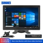 BINWEI 10.1 Inch Hdmi Car Monitor for Computer mini TV Monitor for PC with VGA Backup Camera Display Screen Home Security System