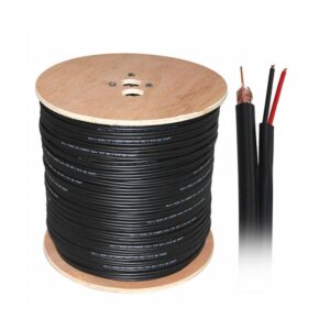 Coaxial Cable RG59 75 Ohm With Power 305M, Black