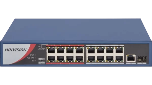 SWITCH POE DS-3E0318P-E/M 16-PORT SFP Hikvision