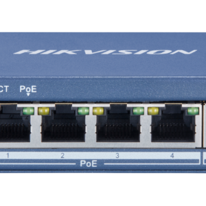 Hikvision DS-3E0505P-E/M 4 Port Gigabit Unmanaged POE Switch עד 100 מ'