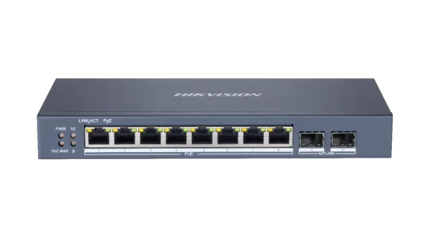 Hikvision DS-3E1510P-E 8 Port Gigabit Web PoE Switch
