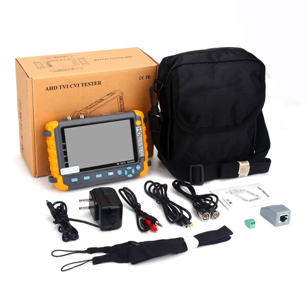 IV8W CCTV Analog Camera Tester Mini Monitor Tester 8MP AHD/CVI/TVI Tester Camera PTZ Audio with HDMI VGA Input UTP Cable Tester