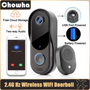 Smart Home Security doorbell camera WiFi Video Intercom Door bell Camera Outdoor Wireless WiFi Doorbell 2-Way Audio Night Vision
