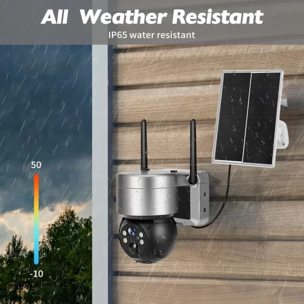 PEGATAH camara vigilancia wifi IP Camera CamHi 4G Outdoor security Solar 5MP Video Surveillance Battery Solar Panel CCTV PTZ Cam - Image 5