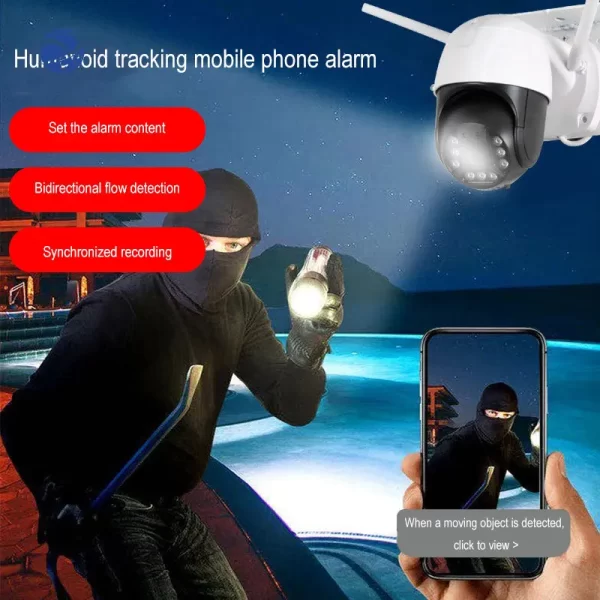 Outdoor Ip65 Waterproof Dusk To Dawn Led Security Flood Lamp Remote Control 300w Solar Street Lights With Cctv Camera 4g Wifi - Image 3