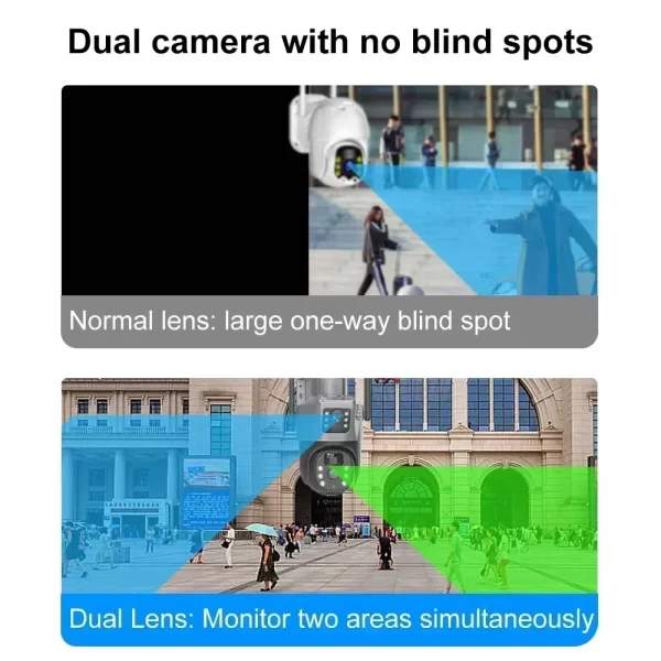 4K 8MP Sim Card Solar Camera comes free with a 256G memory Outdoor IP Cam Dual Screen Security Protection Wireless Surveillance - Image 4