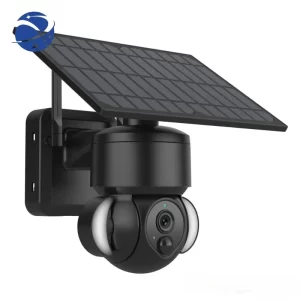 YYHC LCLCTEK 4G Solar Powered 1080P Battery Security Camera Full Color Floodlight Outdoor Wireless CCTV Camera