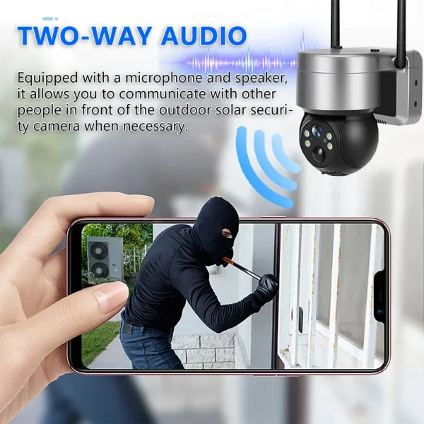 PEGATAH camara vigilancia wifi IP Camera CamHi 4G Outdoor security Solar 5MP Video Surveillance Battery Solar Panel CCTV PTZ Cam - Image 3