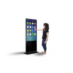 Kingone 32 Inch Digital Signage Display Kiosk Machine Android WiFi LCD Monitor Interactive Vertical TV Indoor Advertising Screen