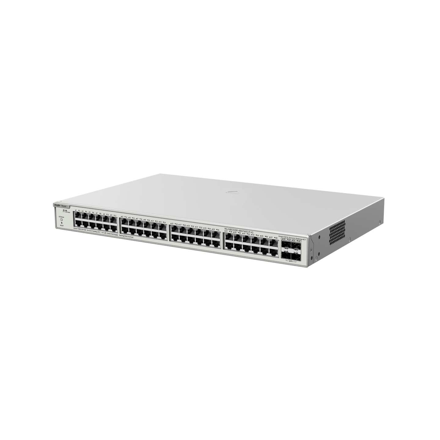 Ruijie RG-NBS3200-48GT4XS-P-V2 (48-Port Gigabit Layer 2+ Cloud Managed PoE Switch, 4 x 10G Uplinks)